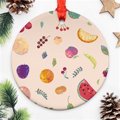 Summer Fruit Ornament (round) by SychEva