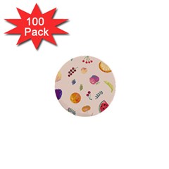 Summer Fruit 1  Mini Buttons (100 Pack)  by SychEva