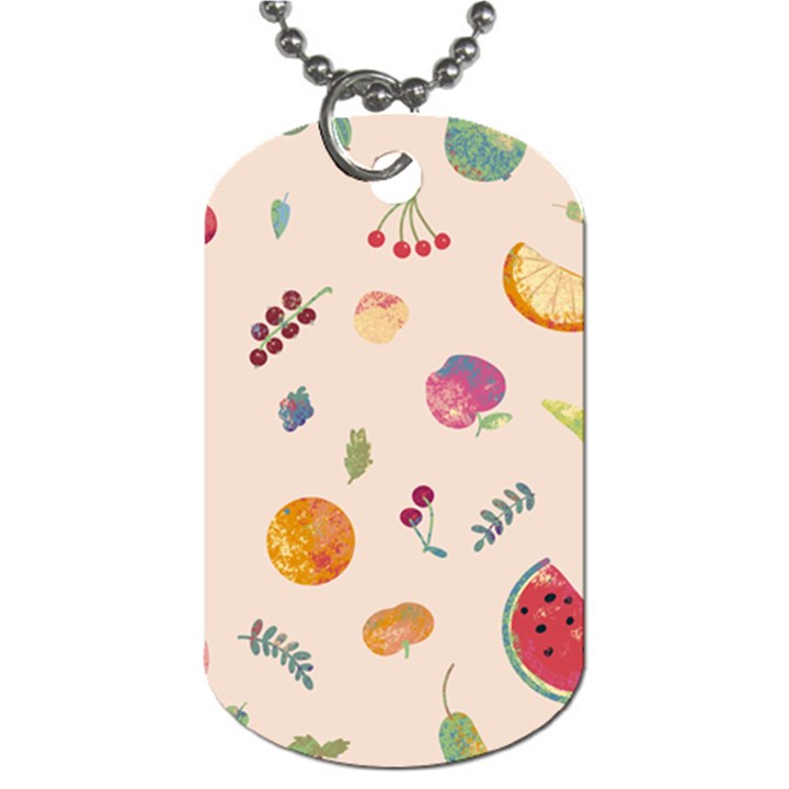 Summer Fruit Dog Tag (One Side)