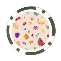 Summer Fruit Poker Chip Card Guard by SychEva