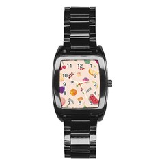 Summer Fruit Stainless Steel Barrel Watch by SychEva