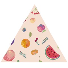 Summer Fruit Wooden Puzzle Triangle by SychEva