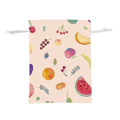 Summer Fruit Lightweight Drawstring Pouch (l) by SychEva