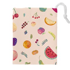 Summer Fruit Drawstring Pouch (4xl) by SychEva