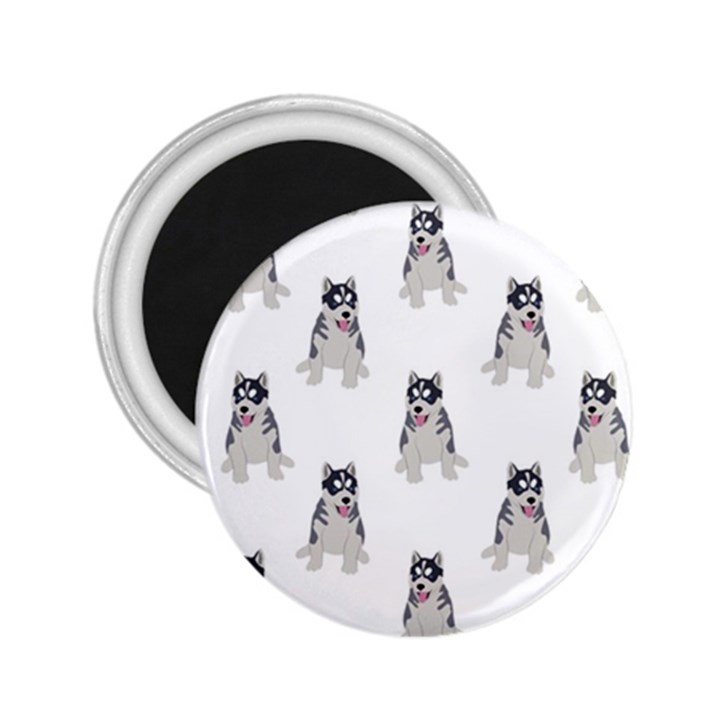 Cute Husky Puppies 2.25  Magnets