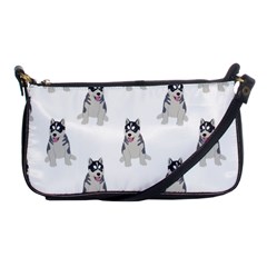 Cute Husky Puppies Shoulder Clutch Bag by SychEva