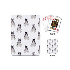 Cute Husky Puppies Playing Cards Single Design (mini) by SychEva