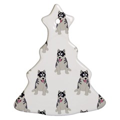 Cute Husky Puppies Ornament (christmas Tree)  by SychEva