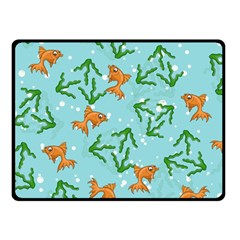 Gold Fish Fleece Blanket (small)