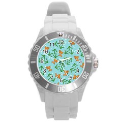 Gold Fish Round Plastic Sport Watch (l)