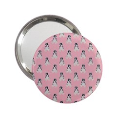 Cute Husky 2 25  Handbag Mirrors by SychEva