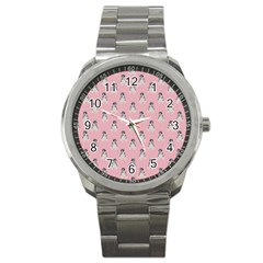 Cute Husky Sport Metal Watch by SychEva