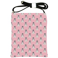 Cute Husky Shoulder Sling Bag by SychEva