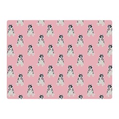 Cute Husky Double Sided Flano Blanket (mini)  by SychEva