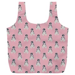 Cute Husky Full Print Recycle Bag (xxxl) by SychEva