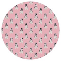 Cute Husky Round Trivet by SychEva