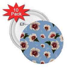 Hibiscus Flowers 2 25  Buttons (10 Pack)  by SychEva