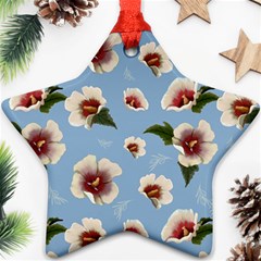 Hibiscus Flowers Star Ornament (two Sides) by SychEva