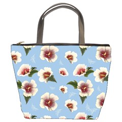 Hibiscus Flowers Bucket Bag by SychEva