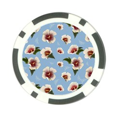 Hibiscus Flowers Poker Chip Card Guard (10 Pack) by SychEva