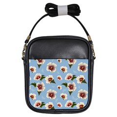 Hibiscus Flowers Girls Sling Bag by SychEva