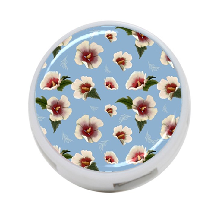 Hibiscus Flowers 4-Port USB Hub (One Side)