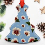 Hibiscus Flowers Christmas Tree Ornament (Two Sides) Back