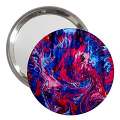 Painted Feathers 3  Handbag Mirrors by kaleidomarblingart