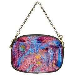 Abstract Marbling Art Print Chain Purse (one Side) by kaleidomarblingart