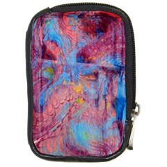 Abstract Marbling Art Print Compact Camera Leather Case by kaleidomarblingart