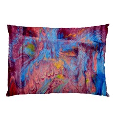 Abstract Marbling Art Print Pillow Case (two Sides) by kaleidomarblingart