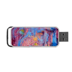 Abstract Marbling Art Print Portable Usb Flash (two Sides) by kaleidomarblingart