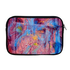 Abstract Marbling Art Print Apple Macbook Pro 17  Zipper Case by kaleidomarblingart