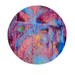 Abstract Marbling Art Print Mini Round Pill Box (pack Of 5)