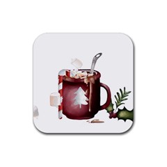 Christmas Joy Rubber Coaster (square) by Blueketchupshop