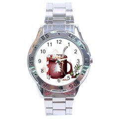 Christmas Joy Stainless Steel Analogue Watch by Blueketchupshop