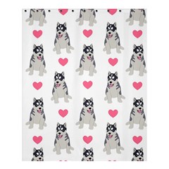 Little Husky With Hearts Shower Curtain 60  X 72  (medium)  by SychEva