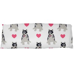 Little Husky With Hearts Body Pillow Case (dakimakura) by SychEva