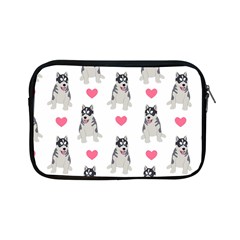 Little Husky With Hearts Apple Ipad Mini Zipper Cases by SychEva