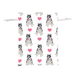 Little Husky With Hearts Lightweight Drawstring Pouch (M) Front