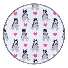 Little Husky With Hearts Wireless Charger by SychEva