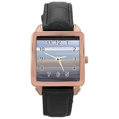 Pompey Beach Rose Gold Leather Watch  by DeneWestUK