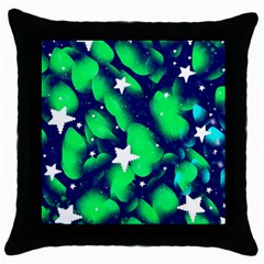 Space Odyssey  Throw Pillow Case (black) by notyouraveragemonet