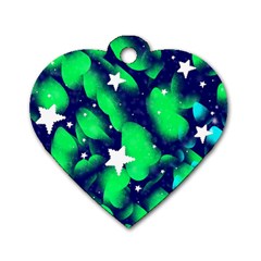 Space Odyssey  Dog Tag Heart (two Sides) by notyouraveragemonet