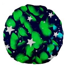 Space Odyssey  Large 18  Premium Flano Round Cushions