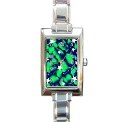 Space Odyssey  Rectangle Italian Charm Watch by notyouraveragemonet