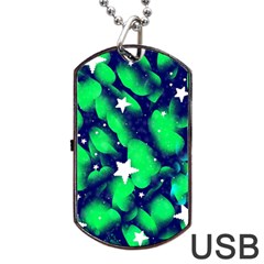 Space Odyssey  Dog Tag Usb Flash (two Sides) by notyouraveragemonet