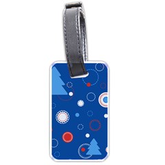 Christmas Pattern Tree Design Luggage Tag (one Side) by Sapixe