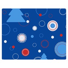 Christmas Pattern Tree Design Double Sided Flano Blanket (medium) 