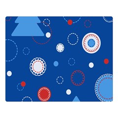 Christmas Pattern Tree Design Double Sided Flano Blanket (large) 